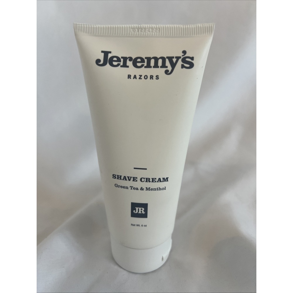 Jeremy's Razors Shave Cream Green Tea & Menthol 6oz Mens‎